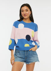 Spot-Stripe Sweater