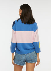 Spot-Stripe Sweater