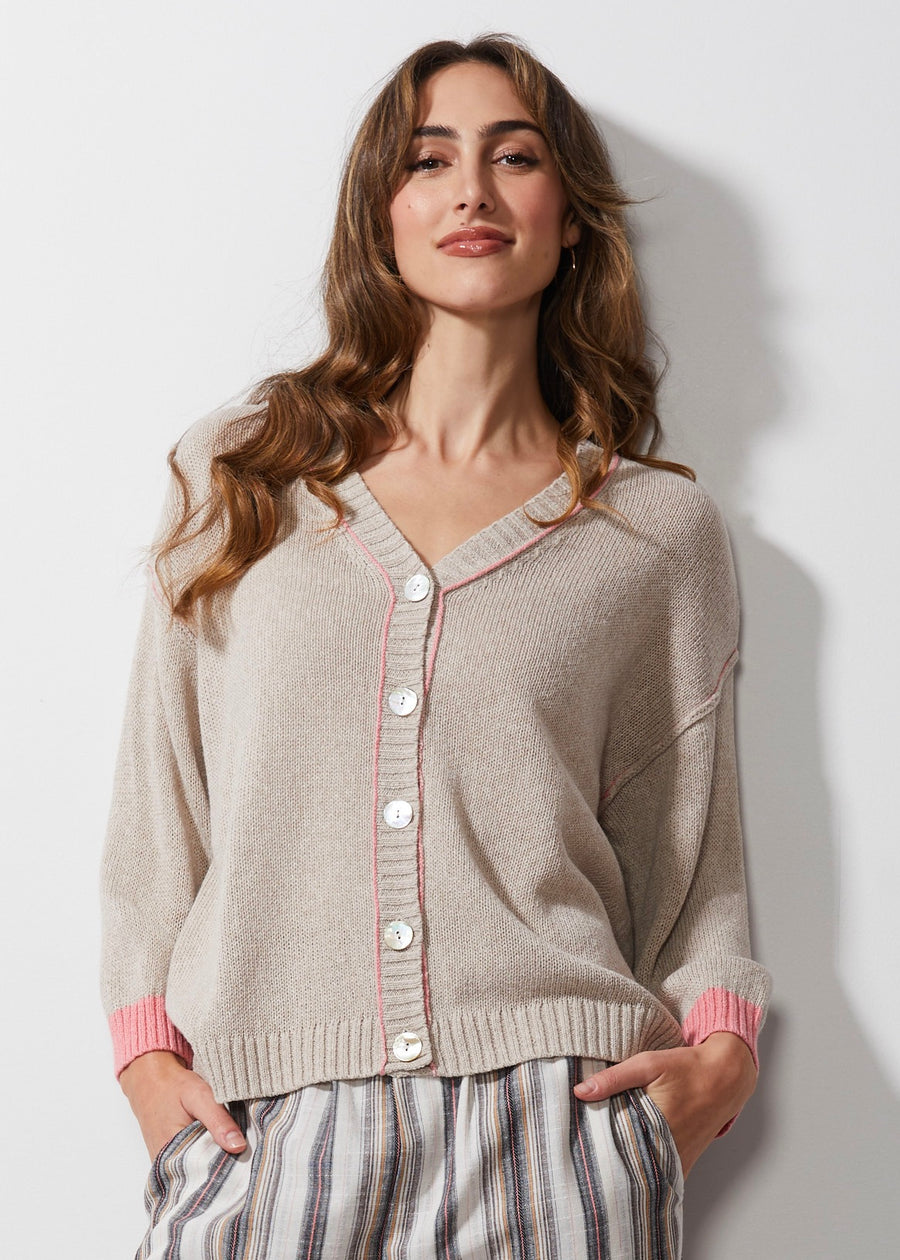 Chunky Linen Cardi