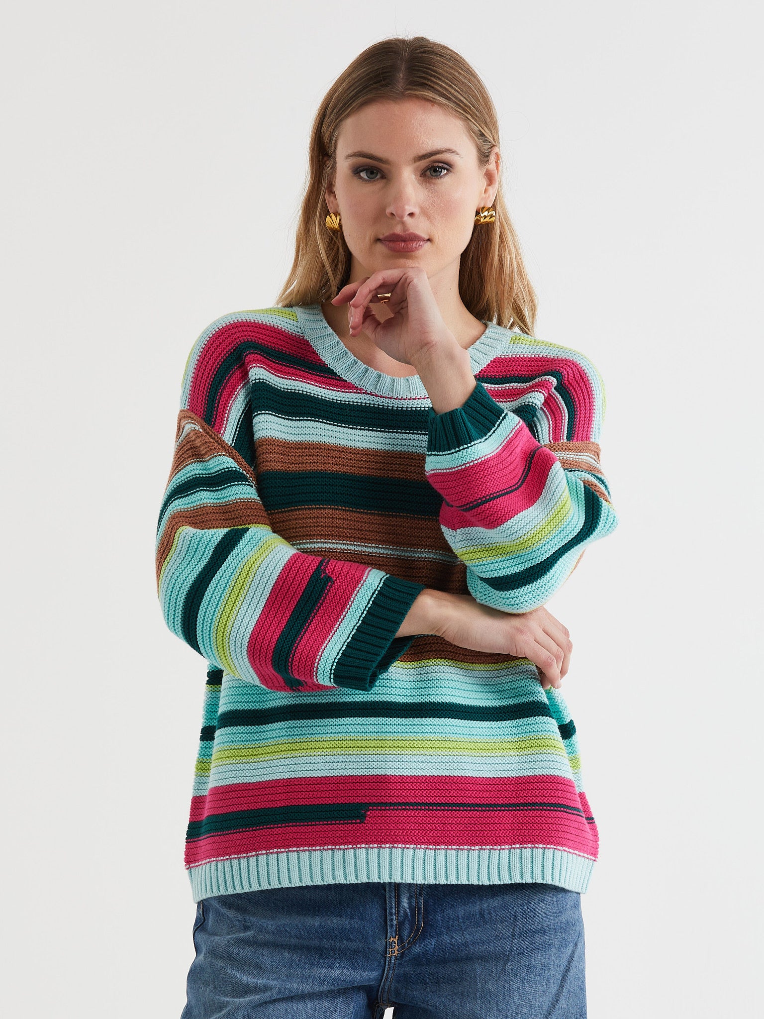 Multi Stripe Jumper