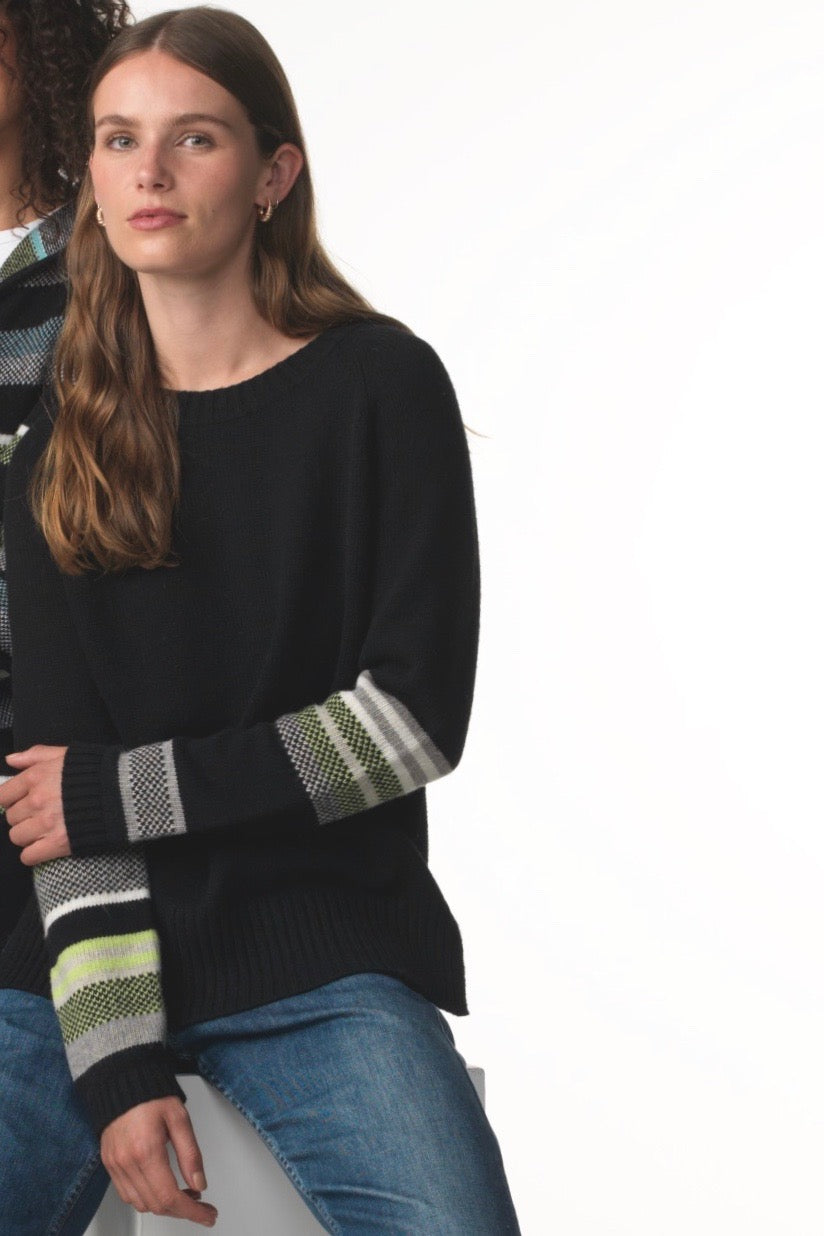 Birdseye Sleeve Sweater