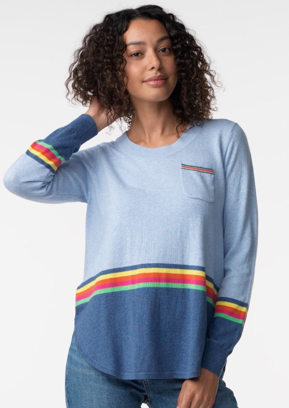 Linear Striped Sweater