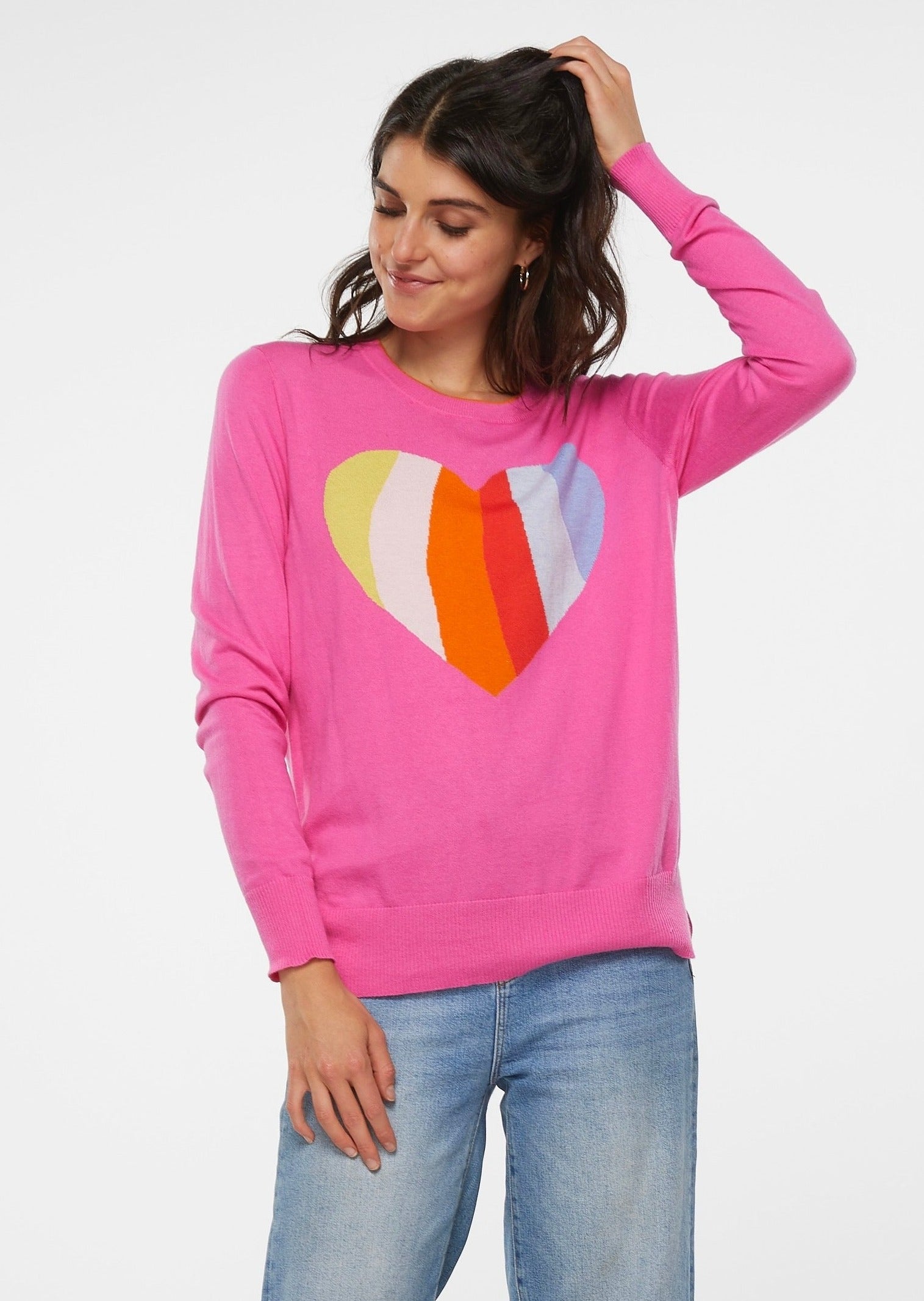 Pattern Heart Jumper