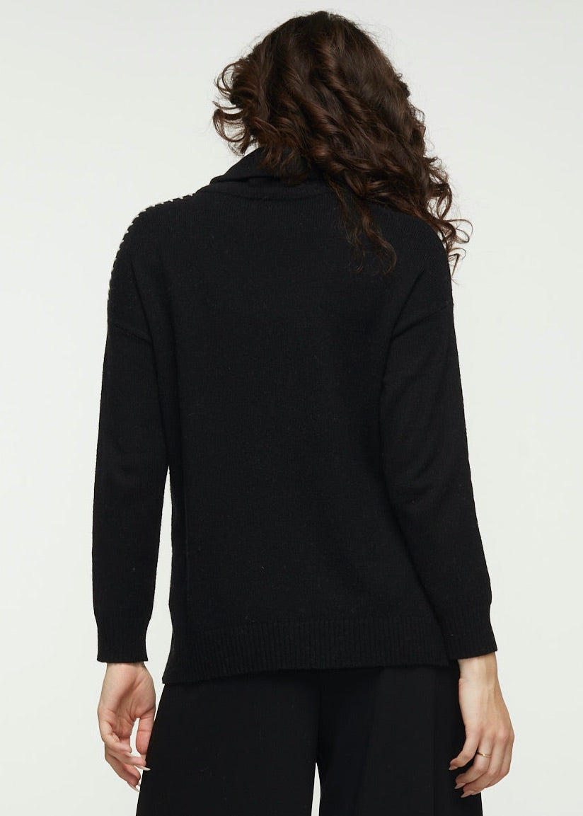 Shoulder Patch Sweater