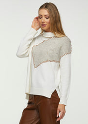 Shoulder Patch Sweater