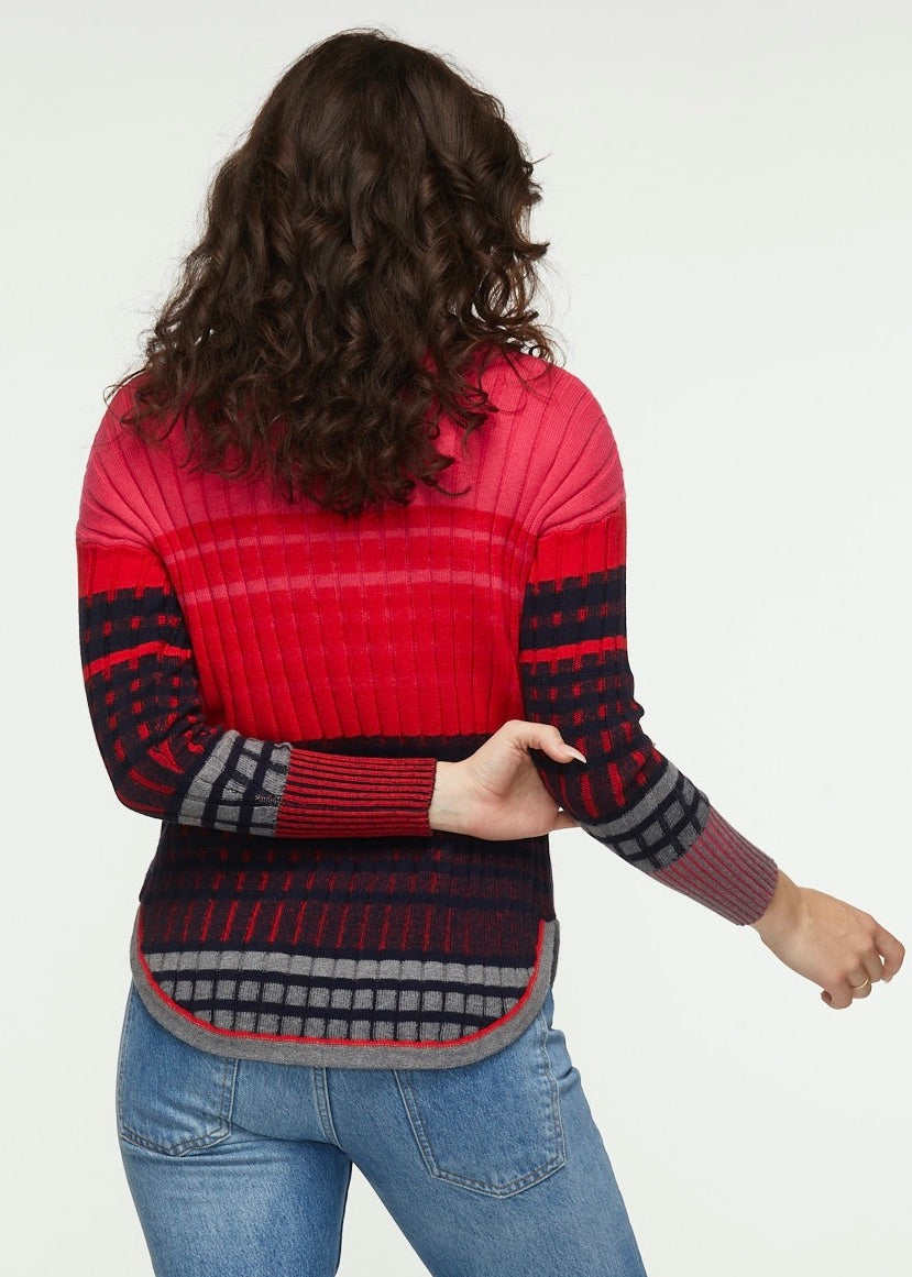 Stripe Rib Sweater