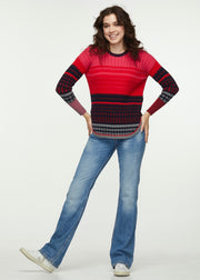 Stripe Rib Sweater