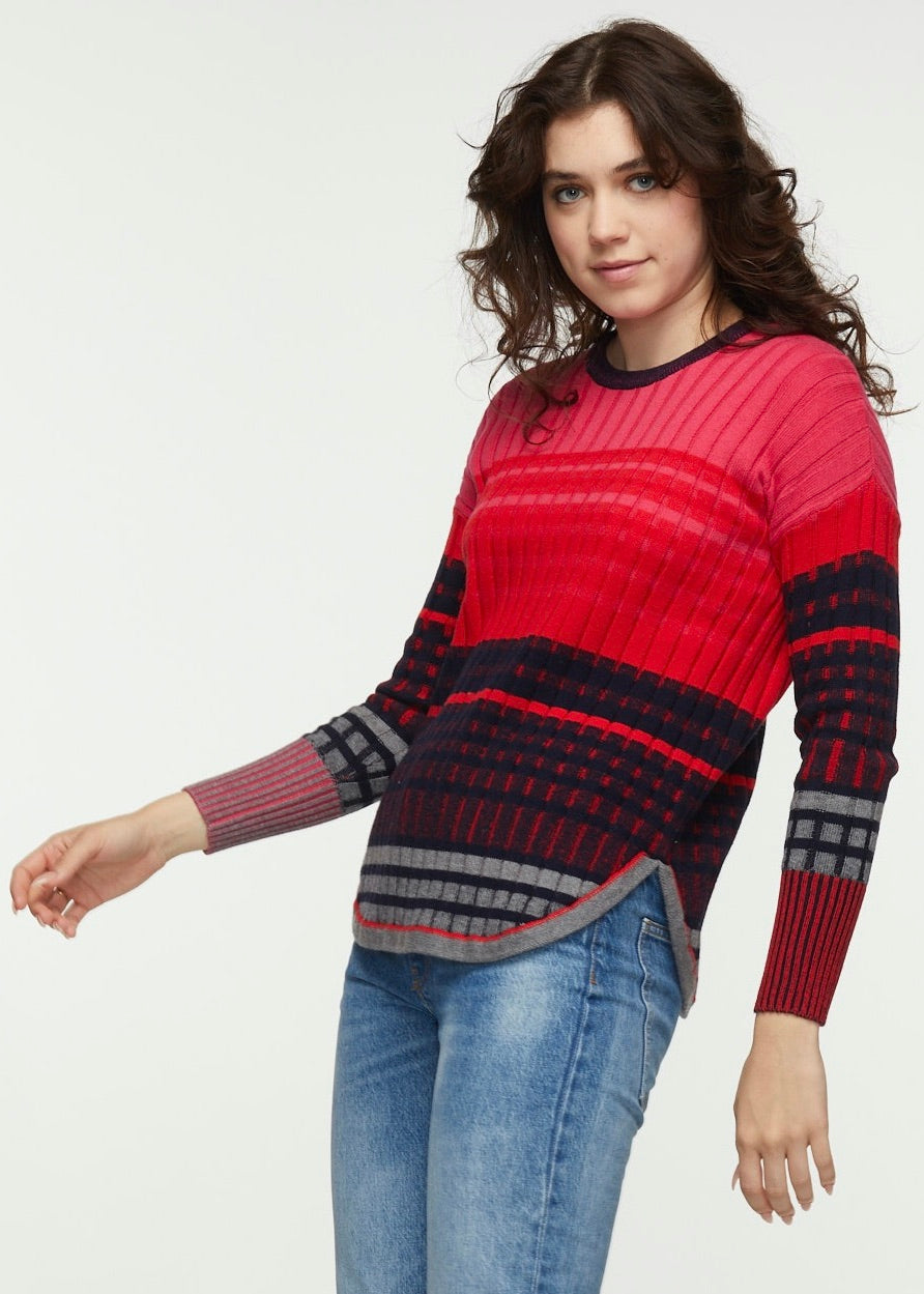 Stripe Rib Sweater