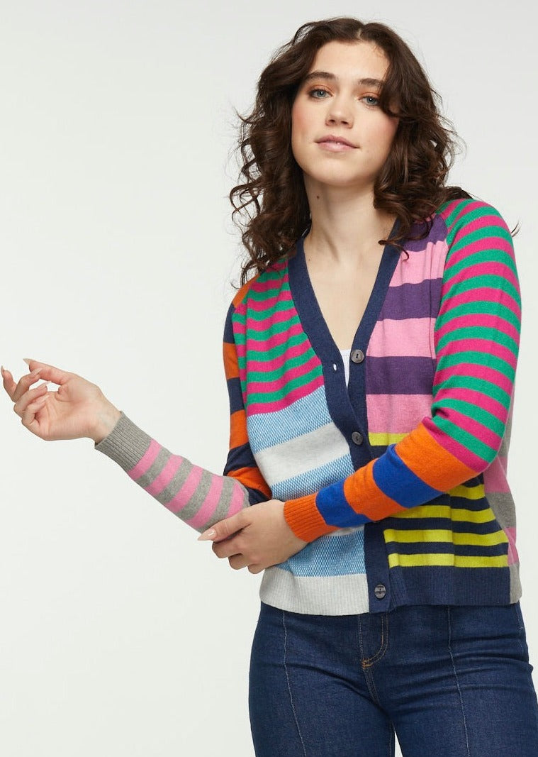 Mix Stripe Cardi