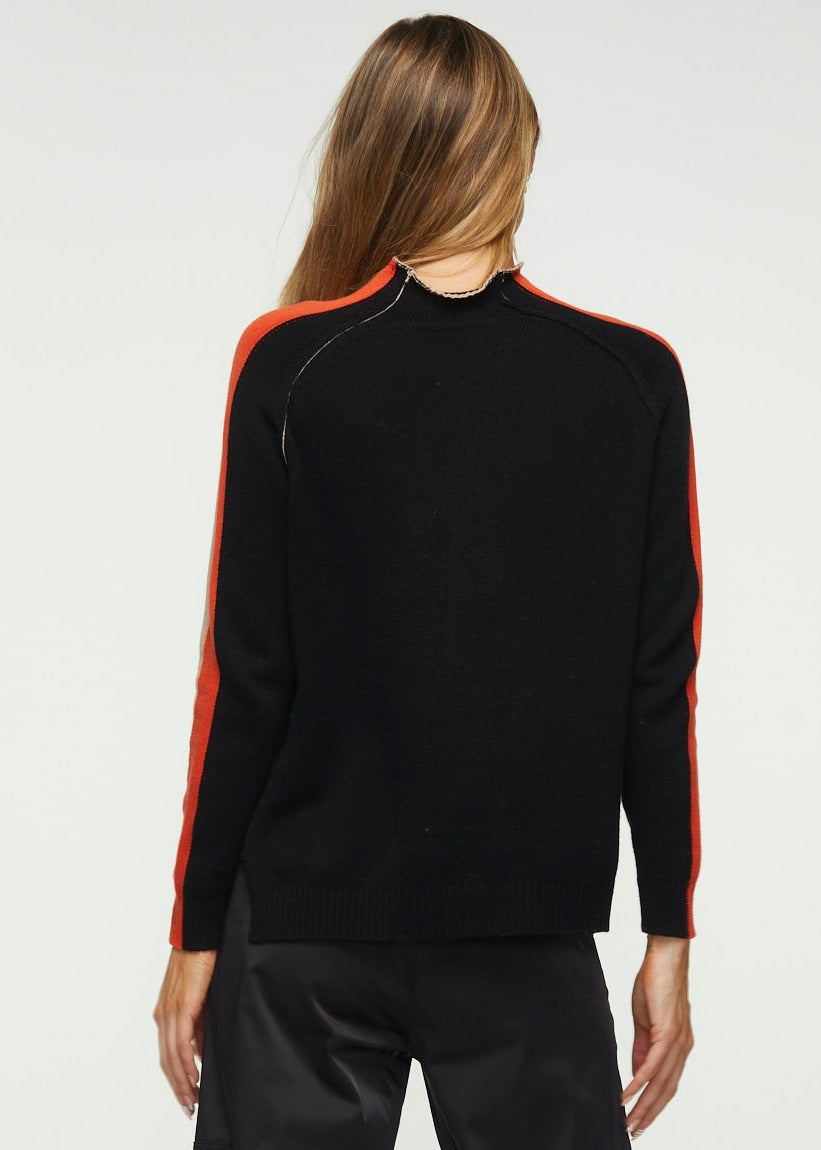 Contrast Funnel Neck