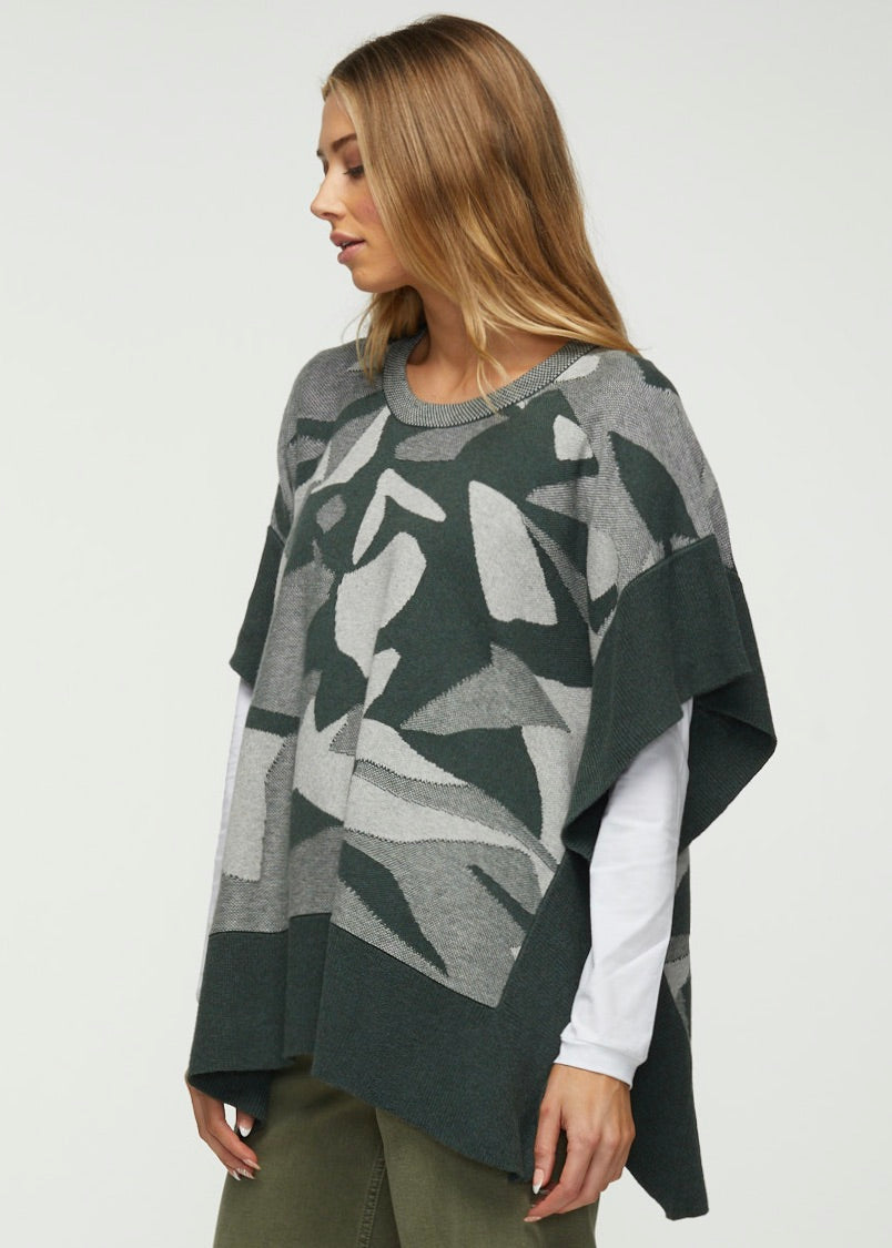 Jacquard Poncho