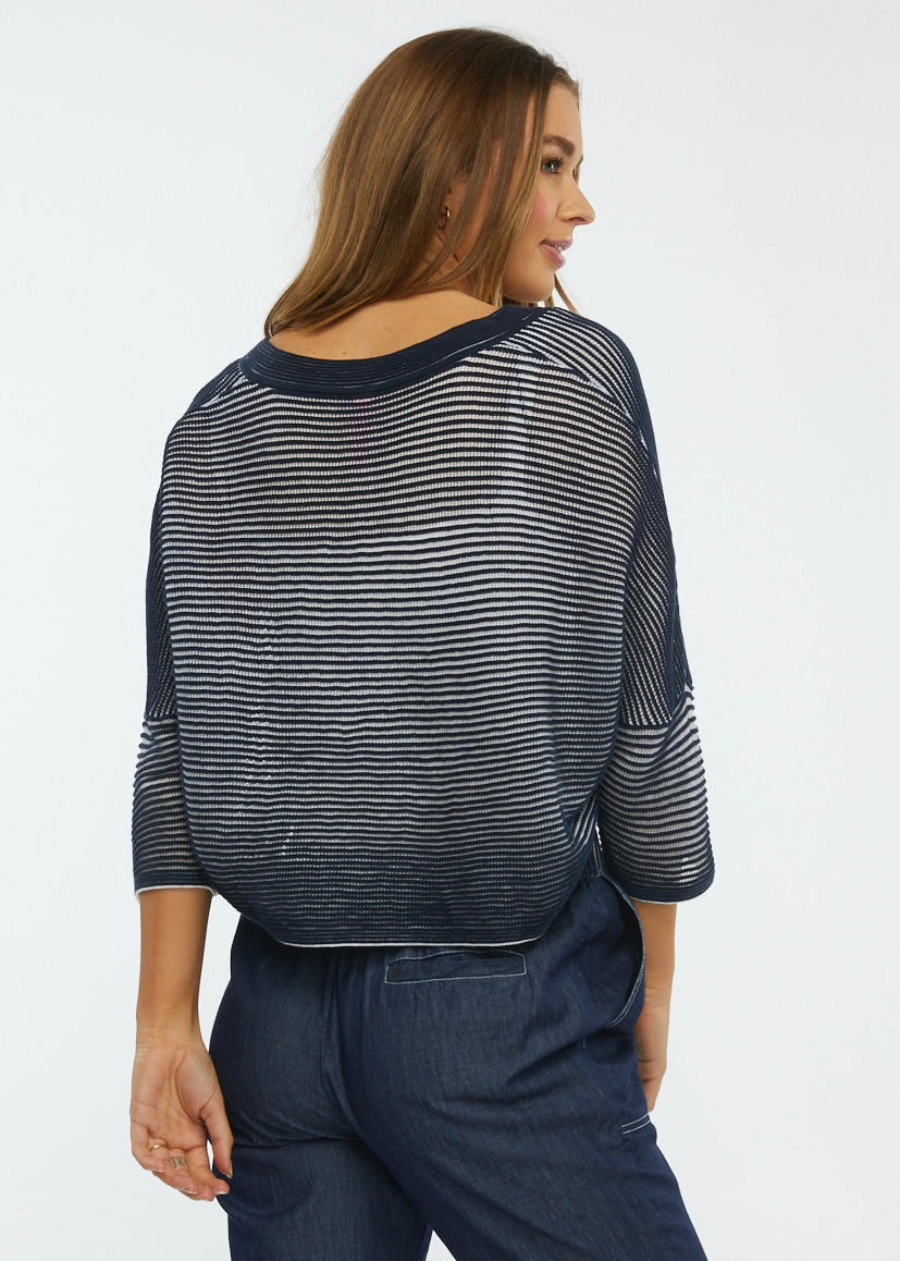 Variegated Striped Shrug