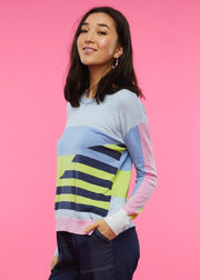 Diagonal Stripe Sweater