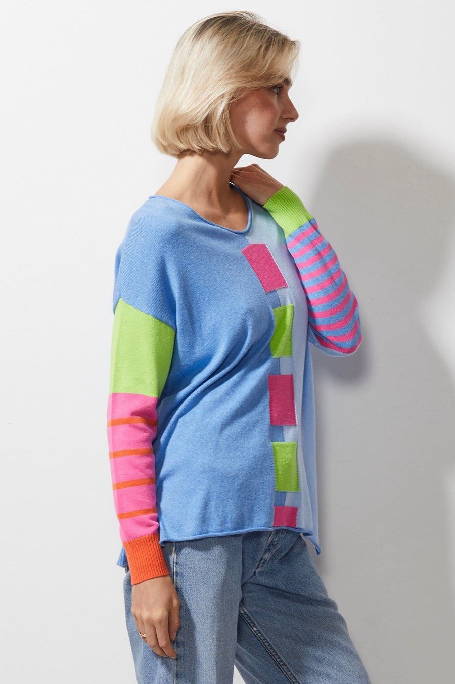 Intarsia Squares Jumper