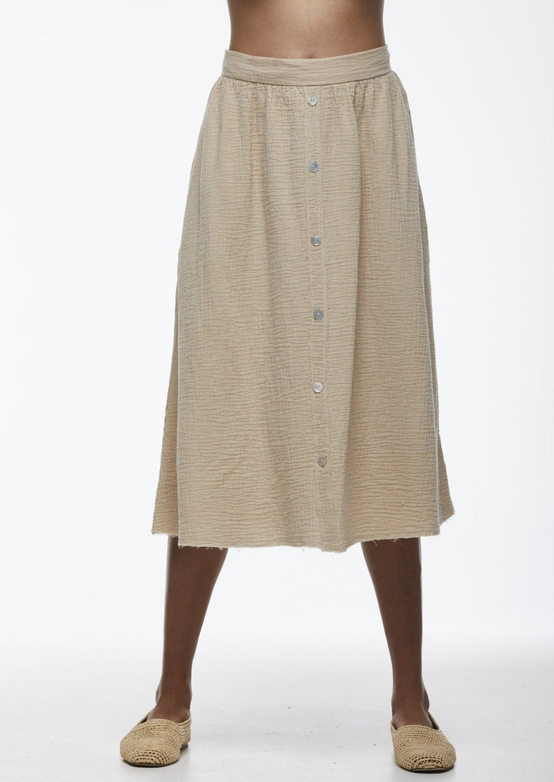 Cotton Crinkle Skirt