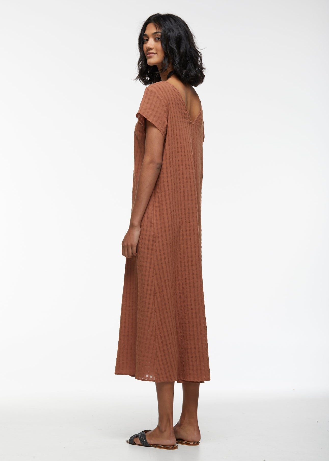 Textured Cotton Dress