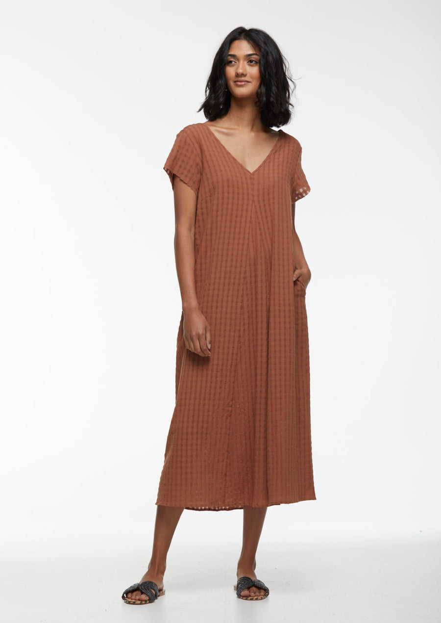 Textured Cotton Dress