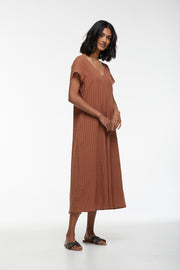 Textured Cotton Dress