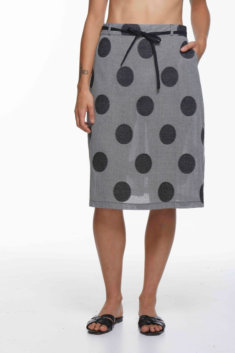 Spot A-Line Skirt