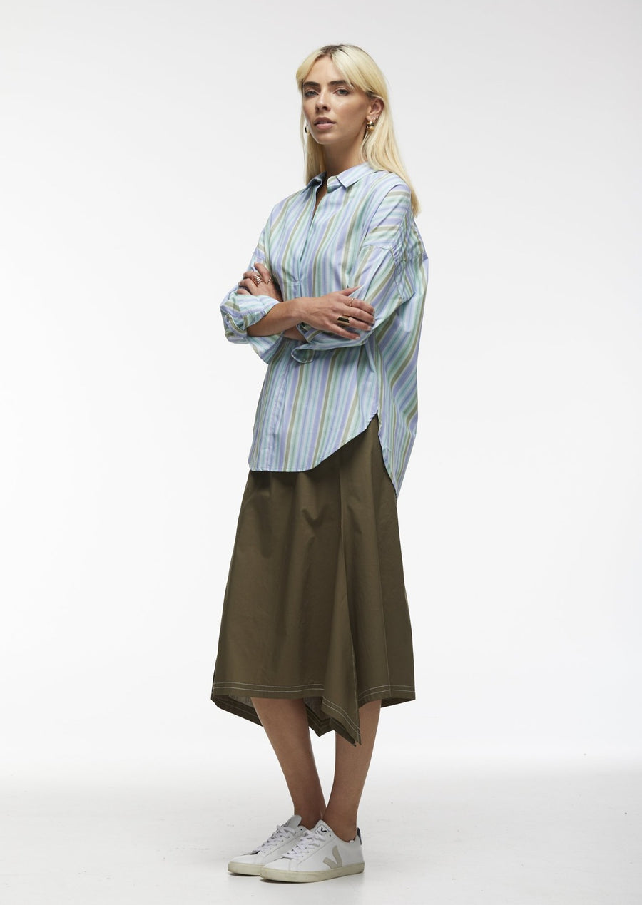 Polished Cotton Skirt